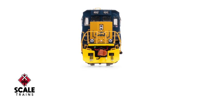 Scaletrains Rivet Counter SXT40685 EMD SD40-2, CSX/YN3 Boxcar Logo/Yellow Plow #4042 DCC & Sound N Scale