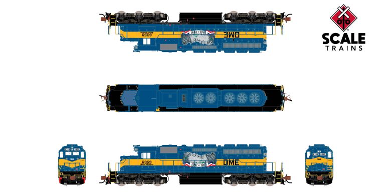 Scaletrains Rivet Counter SXT40695 EMD SD40-2, DM&E/Mt. Rushmore #6359 DCC & Sound N Scale