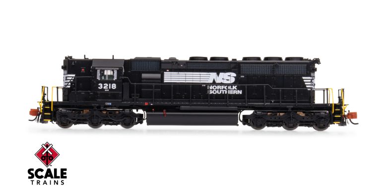 Scaletrains Rivet Counter SXT40715 EMD SD40-2, Norfolk Southern/Thoroughbred/Chicken Wire Grilles #3218 DCC & Sound N Scale