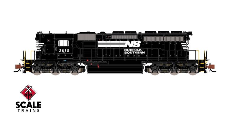 Scaletrains Rivet Counter SXT40715 EMD SD40-2, Norfolk Southern/Thoroughbred/Chicken Wire Grilles #3218 DCC & Sound N Scale