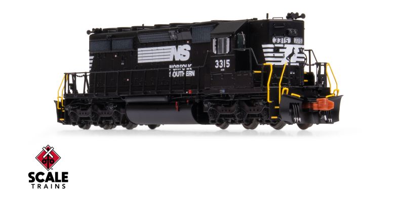 Scaletrains Rivet Counter SXT40721 EMD SD40-2, Norfolk Southern/Thoroughbred/Corrugated Grilles #3315 DCC & Sound N Scale