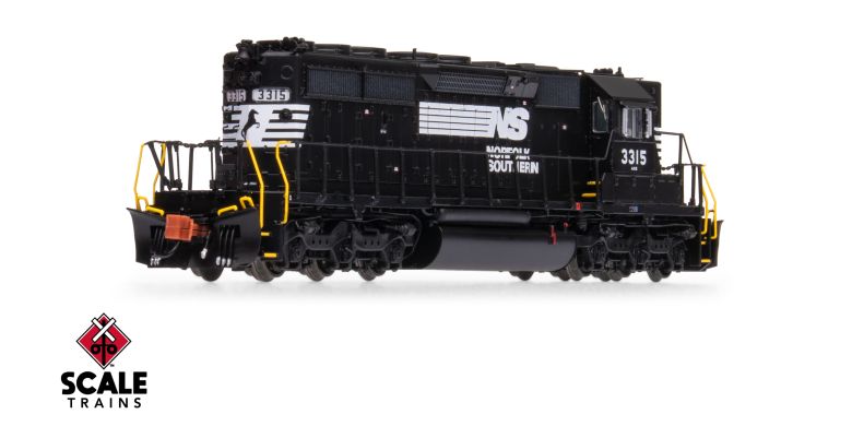 Scaletrains Rivet Counter SXT40721 EMD SD40-2, Norfolk Southern/Thoroughbred/Corrugated Grilles #3315 DCC & Sound N Scale
