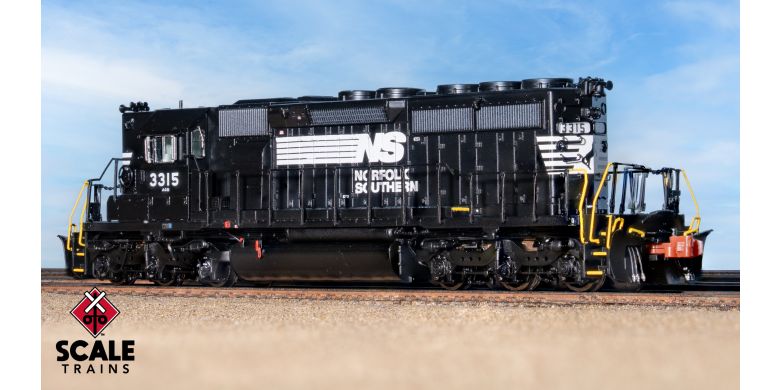 Scaletrains Rivet Counter SXT40721 EMD SD40-2, Norfolk Southern/Thoroughbred/Corrugated Grilles #3315 DCC & Sound N Scale