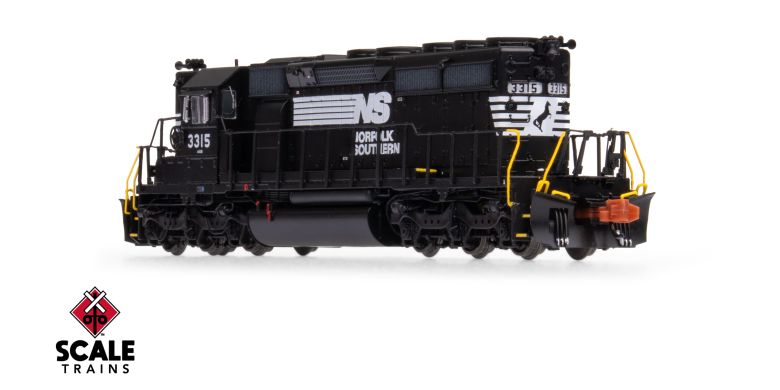 Scaletrains Rivet Counter SXT40721 EMD SD40-2, Norfolk Southern/Thoroughbred/Corrugated Grilles #3315 DCC & Sound N Scale