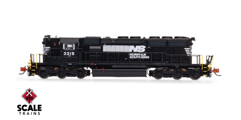 Scaletrains Rivet Counter SXT40721 EMD SD40-2, Norfolk Southern/Thoroughbred/Corrugated Grilles #3315 DCC & Sound N Scale