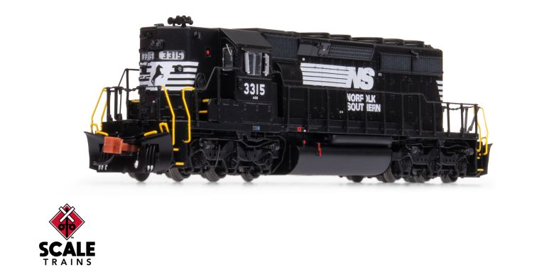 Scaletrains Rivet Counter SXT40721 EMD SD40-2, Norfolk Southern/Thoroughbred/Corrugated Grilles #3315 DCC & Sound N Scale