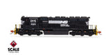 Scaletrains Rivet Counter SXT40723 EMD SD40-2, Norfolk Southern/Thoroughbred/Corrugated Grilles/Yellow Plow #3323 DCC & Sound N Scale