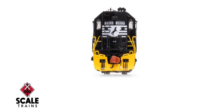 Scaletrains Rivet Counter SXT40723 EMD SD40-2, Norfolk Southern/Thoroughbred/Corrugated Grilles/Yellow Plow #3323 DCC & Sound N Scale
