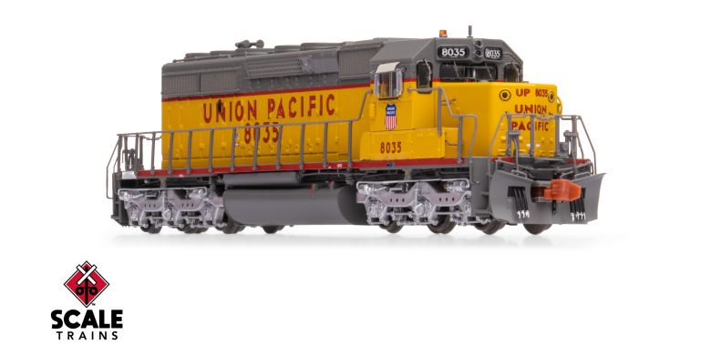 Scaletrains Rivet Counter SXT40727 EMD SD40-2, Union Pacific/Fast Forty/116" Snoot Nose #8035 DCC & Sound N Scale