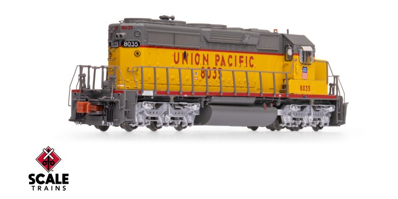 Scaletrains Rivet Counter SXT40727 EMD SD40-2, Union Pacific/Fast Forty/116" Snoot Nose #8035 DCC & Sound N Scale