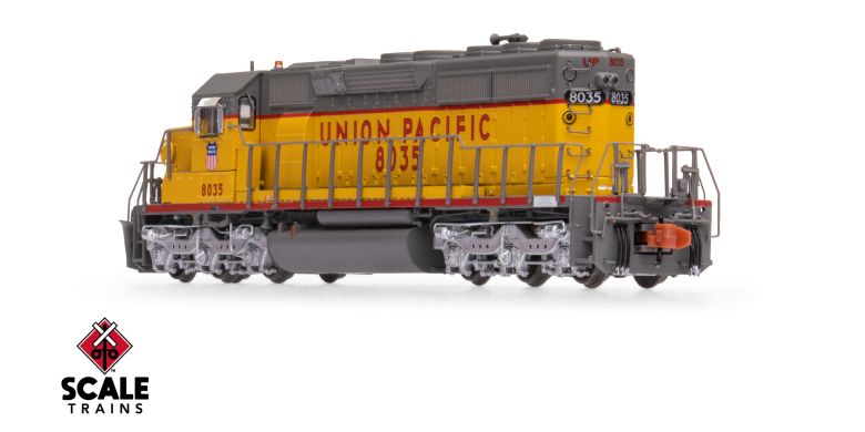 Scaletrains Rivet Counter SXT40727 EMD SD40-2, Union Pacific/Fast Forty/116" Snoot Nose #8035 DCC & Sound N Scale