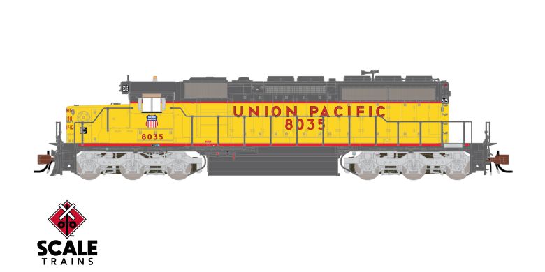 Scaletrains Rivet Counter SXT40727 EMD SD40-2, Union Pacific/Fast Forty/116" Snoot Nose #8035 DCC & Sound N Scale