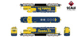 Scaletrains Rivet Counter SXT40745 EMD SD40-2, ATSF Santa Fe/Nose Headlight/Ditch Lights #5177 DCC & Sound HO Scale