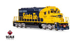 Scaletrains Rivet Counter SXT40745 EMD SD40-2, ATSF Santa Fe/Nose Headlight/Ditch Lights #5177 DCC & Sound HO Scale