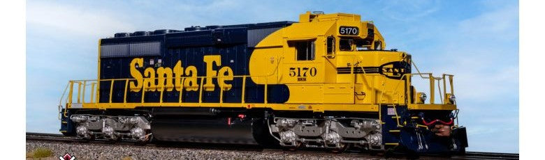 Scaletrains Rivet Counter SXT40745 EMD SD40-2, ATSF Santa Fe/Nose Headlight/Ditch Lights #5177 DCC & Sound HO Scale