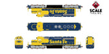 Scaletrains Rivet Counter SXT40745 EMD SD40-2, ATSF Santa Fe/Nose Headlight/Ditch Lights #5177 DCC & Sound HO Scale