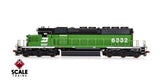 Scaletrains Rivet Counter SXT40753 EMD SD40-2, BN Burlington Northern/White Face #6351 DCC & Sound HO Scale
