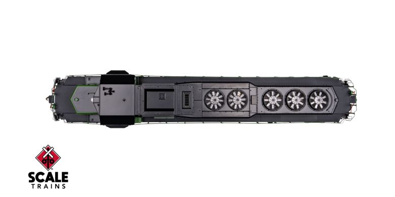 Scaletrains Rivet Counter SXT40753 EMD SD40-2, BN Burlington Northern/White Face #6351 DCC & Sound HO Scale