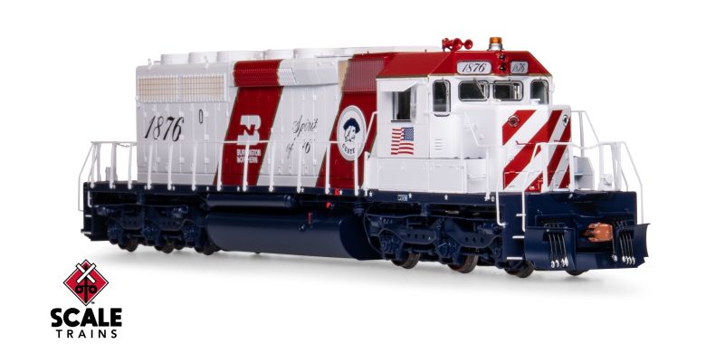 Scaletrains Rivet Counter SXT40755 EMD SD40-2, BN Burlington Northern/Bicentennial #1876 DCC & Sound HO Scale