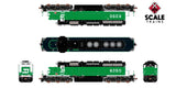 Scaletrains Rivet Counter SXT40759 EMD SD40-2, BN Burlington Northern/White Face/Strobe Lights #6358 DCC & Sound HO Scale