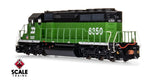 Scaletrains Rivet Counter SXT40759 EMD SD40-2, BN Burlington Northern/White Face/Strobe Lights #6358 DCC & Sound HO Scale