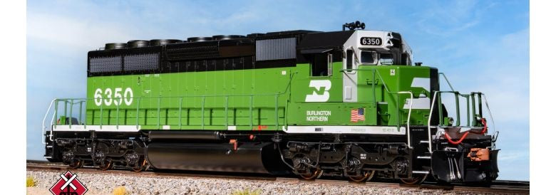 Scaletrains Rivet Counter SXT40759 EMD SD40-2, BN Burlington Northern/White Face/Strobe Lights #6358 DCC & Sound HO Scale