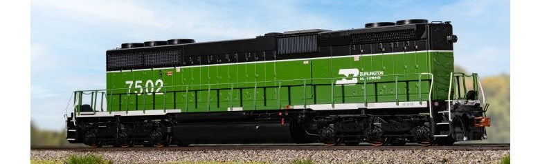 Scaletrains Rivet Counter SXT40763 EMD SD40-2B, BN Burlington Northern/White Face #7502 DCC & Sound HO Scale