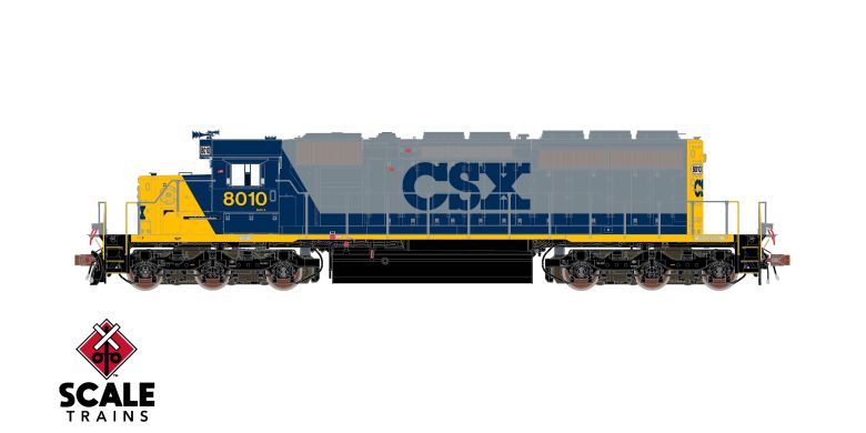 Scaletrains Rivet Counter SXT40767 EMD SD40-2, CSX/YN2 #8028 DCC & Sound HO Scale
