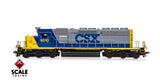 Scaletrains Rivet Counter SXT40767 EMD SD40-2, CSX/YN2 #8028 DCC & Sound HO Scale