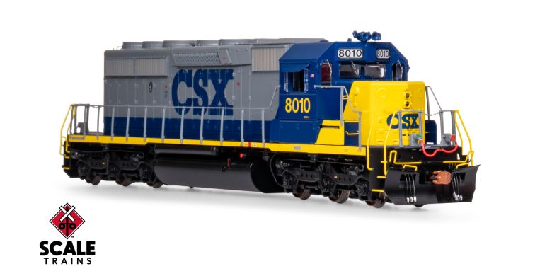 Scaletrains Rivet Counter SXT40767 EMD SD40-2, CSX/YN2 #8028 DCC & Sound HO Scale