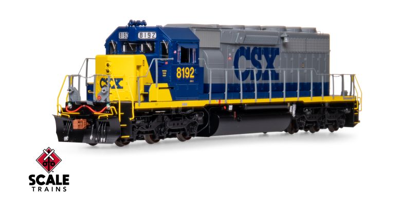 Scaletrains Rivet Counter SXT40771 EMD SD40-2, CSX/YN2/Ditch Lights #8192 DCC & Sound HO Scale