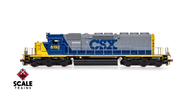 Scaletrains Rivet Counter SXT40771 EMD SD40-2, CSX/YN2/Ditch Lights #8192 DCC & Sound HO Scale