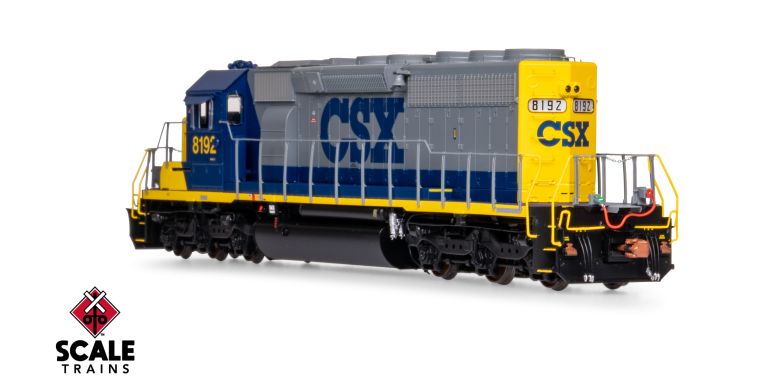 Scaletrains Rivet Counter SXT40771 EMD SD40-2, CSX/YN2/Ditch Lights #8192 DCC & Sound HO Scale