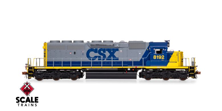 Scaletrains Rivet Counter SXT40771 EMD SD40-2, CSX/YN2/Ditch Lights #8192 DCC & Sound HO Scale