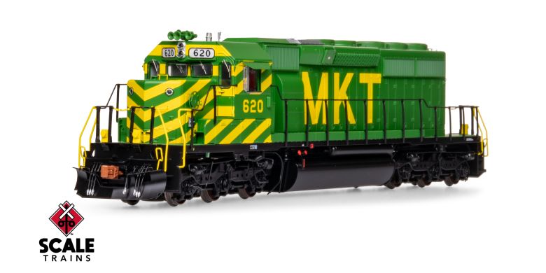 Scaletrains Rivet Counter SXT40783 EMD SD40-2, MKT Missouri-Kansas-Texas/As-Delivered #629 DCC & Sound HO Scale