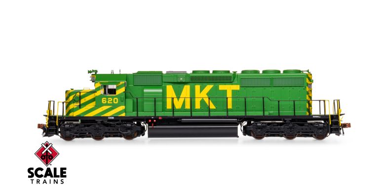 Scaletrains Rivet Counter SXT40783 EMD SD40-2, MKT Missouri-Kansas-Texas/As-Delivered #629 DCC & Sound HO Scale