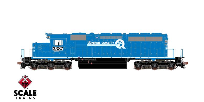 Scaletrains Rivet Counter SXT40789 EMD SD40-2, NS Norfolk Southern/Patched/ex-Conrail "Quality"/Ditch Lights #3387 DCC & Sound HO Scale