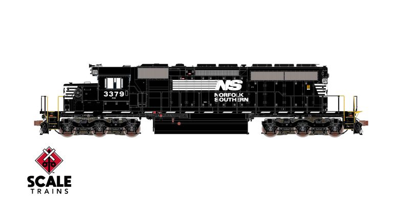 Scaletrains Rivet Counter SXT40797 EMD SD40-2, NS Norfolk Southern/Thoroughbred/Ditch Lights #3394 DCC & Sound HO Scale