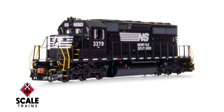 Scaletrains Rivet Counter SXT40797 EMD SD40-2, NS Norfolk Southern/Thoroughbred/Ditch Lights #3394 DCC & Sound HO Scale