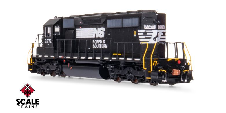Scaletrains Rivet Counter SXT40797 EMD SD40-2, NS Norfolk Southern/Thoroughbred/Ditch Lights #3394 DCC & Sound HO Scale