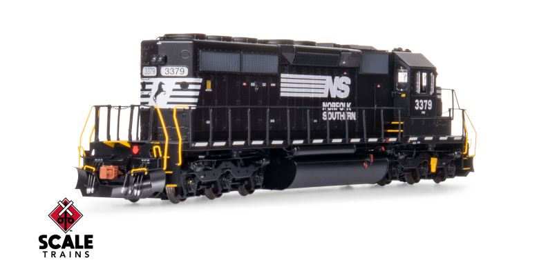 Scaletrains Rivet Counter SXT40797 EMD SD40-2, NS Norfolk Southern/Thoroughbred/Ditch Lights #3394 DCC & Sound HO Scale