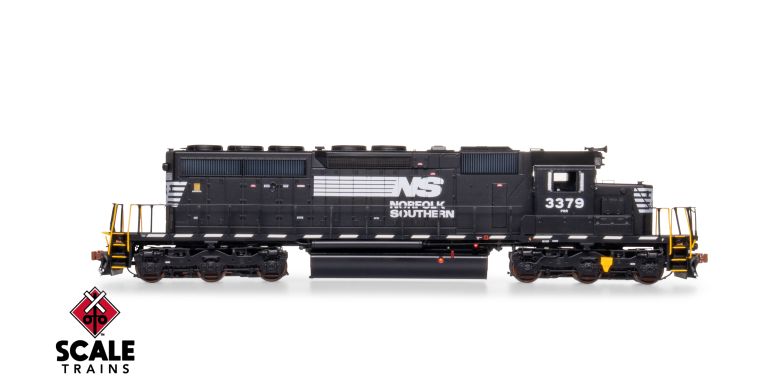Scaletrains Rivet Counter SXT40797 EMD SD40-2, NS Norfolk Southern/Thoroughbred/Ditch Lights #3394 DCC & Sound HO Scale