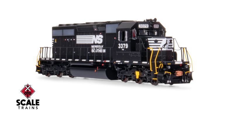 Scaletrains Rivet Counter SXT40797 EMD SD40-2, NS Norfolk Southern/Thoroughbred/Ditch Lights #3394 DCC & Sound HO Scale