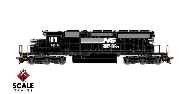 Scaletrains Rivet Counter SXT40797 EMD SD40-2, NS Norfolk Southern/Thoroughbred/Ditch Lights #3394 DCC & Sound HO Scale