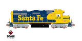 Scaletrains Rivet Counter SXT40925 EMD GP30u, ATSF Santa Fe/Nose Headlight #2772 DCC & Sound HO Scale