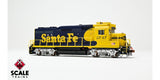 Scaletrains Rivet Counter SXT40925 EMD GP30u, ATSF Santa Fe/Nose Headlight #2772 DCC & Sound HO Scale