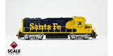 Scaletrains Rivet Counter SXT40925 EMD GP30u, ATSF Santa Fe/Nose Headlight #2772 DCC & Sound HO Scale
