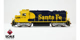 Scaletrains Rivet Counter SXT40925 EMD GP30u, ATSF Santa Fe/Nose Headlight #2772 DCC & Sound HO Scale