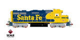 Scaletrains Rivet Counter SXT40925 EMD GP30u, ATSF Santa Fe/Nose Headlight #2772 DCC & Sound HO Scale