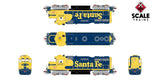 Scaletrains Rivet Counter SXT40927 EMD GP30u, ATSF Santa Fe/Nose Headlight/Faded Yellow with Paint Touch Ups #2785 DCC & Sound HO Scale